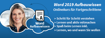 Word 2019 Aufbauwissen