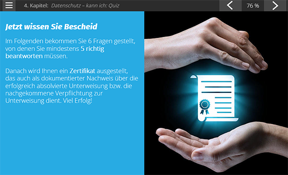 Datenschutz Zertifikat
